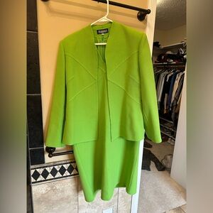 Vintage Fiandaca Lime Green Two-Piece Set